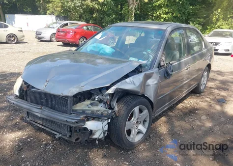 2005 Honda Civic Ex из США, поврежденный, VIN 2HGES26775H618520